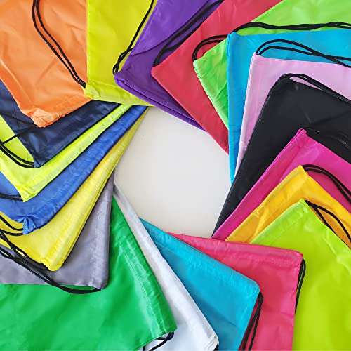 300 Pieces Drawstring Backpack Bags Sports Sackpack Bulk Cinch Gym Bag For Women Men Outdoor Sports Backpack (300 Count)