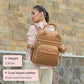Leather Diaper Bag Backpack