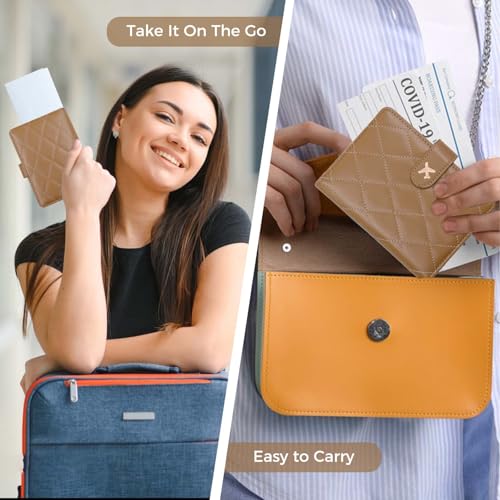 Premium Leather Passport Holder Covers Case