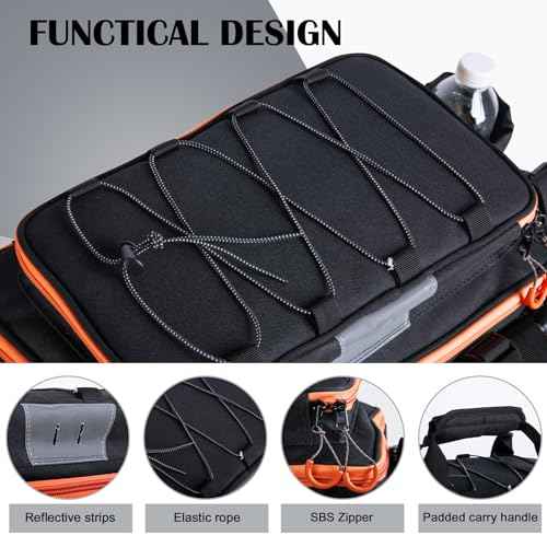 Fishing Tackle Bag with 4PCS 3600 Tackle Boxes