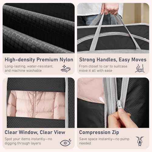 Garment Bags for Hanging Clothes 10" Gusseted (2 Count)