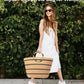 each Bags for Women Straw Tote Bag Summer Beach Bag Large Woven Straw Tote for Vacation Holiday