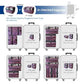 Stow-N-Go Hanging Travel Shelves, Packing Organizer for Luggage. Carry on Closet for Suitcase. Expandable Packing Cube. Travel Essentials. (Burgundy, XL = (L) 17.7" x (W) 11.8")