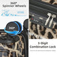 28 Inch Checked Luggage with Spinner Wheels