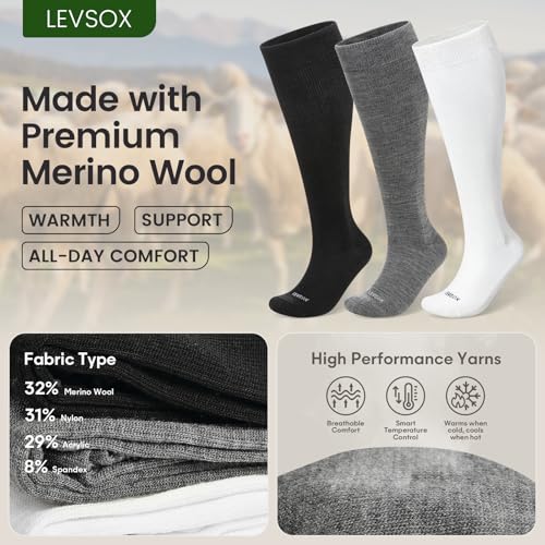 Merino Wool Compression Socks for Women & Men 20
