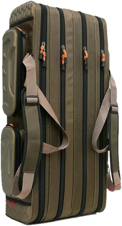 Suwequest Portable Waterproof Fishing Rod 2/3/4 Layer Thick Oxford Bag 90-120Cm Fishing Pole Tools Storage Box