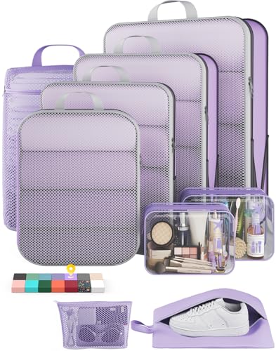 9 11 Set Compression Packing Cubes for Travel Essentials (9 Count)
