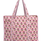 100% Cotton Quilted Tote Bag For Women
