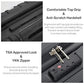 14 Inch Underseat Carry On Luggage with Wheels Hard Shell Suitcases Carry On Bag Lightweight Small Mini Suitcase Tsa Luggage for Travel.（Jet Black）