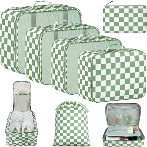 8 Set Packing Cubes Luggage Packing Organizers for Travel Accessories