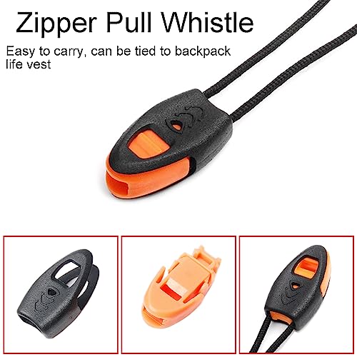 5 Pack Zipper Pull Whistles