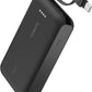 Belkin Portable Charger, Power Bank 10000 mAh with Integrated Cable - 20W Fast Charge USB-C Power Delivery, iPhone Charger - Apple iPhone 16 Series, iPad Pro, Samsung Galaxy S25, & More - Black