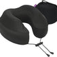 Cabeau Air Travel Pillow for Long Flights – Evolution Plus – U Shaped Memory Foam Neck Support – Removable, Washable Cover – Comfort On-The-Go for Airplane, Train, and Car (Black)