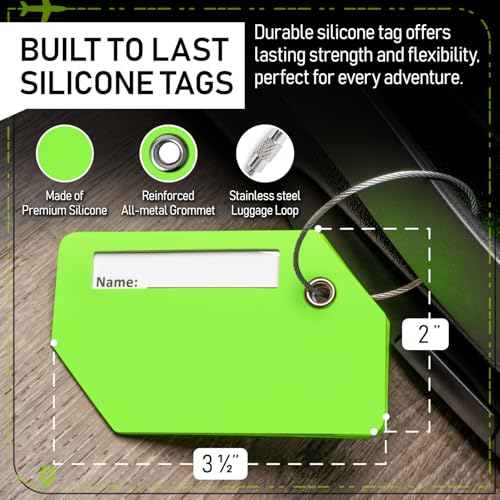 Travel Set Luggage Straps & Silicone Tags
