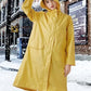 Waterproof Rain Poncho for Women Packable Hooded Raincoat with Pocket