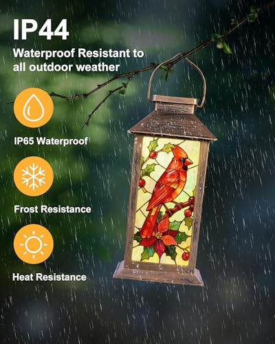Solar Lanterns Outdoor Waterproof Garden Decor Birthday Gifts for Women Mom Grandma Sister