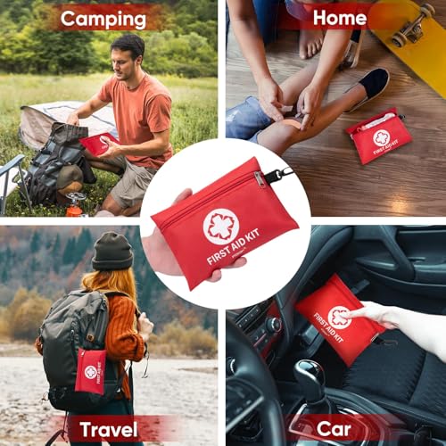 150 Pcs Mini Travel First Aid Kit for Travel