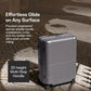 Checked Expandable Suitcase