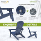 Folding Adirondack Chairs Set of 2