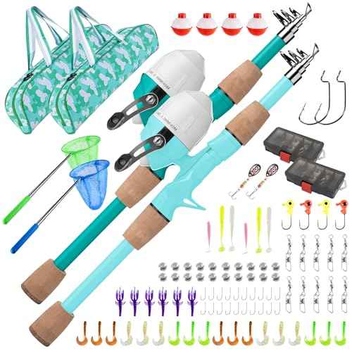 Kids Fishing Pole 2 Pack (2 Count)