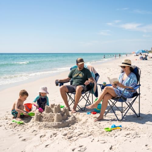 2 Pack Padded Camping Folding Chair (2 Count)