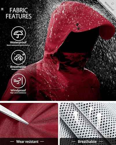Rain Suit Waterproof Breathable Lightweight 2 (2 Count)