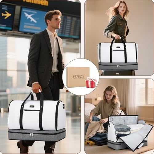 Garment Bag for Travel Convertible Carry on Travel Duffel Bag for Men Women