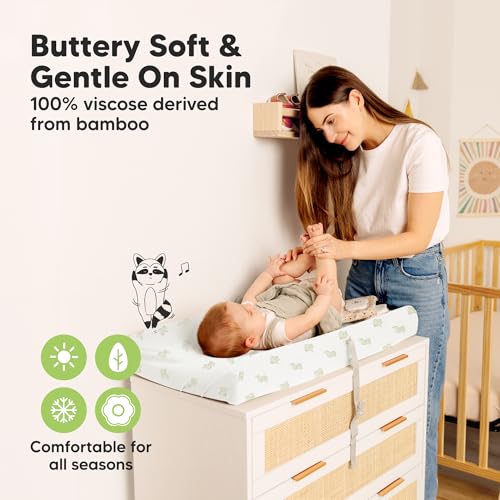 2 Pack Baby Changing Pad Cover for Girl (2 Count)