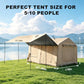Inflatable Tent for Camping with Side Awning