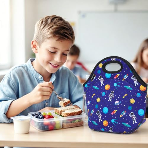 Neoprene kids Lunch box Insulated Soft Bag Mini Cooler Thermal Meal Tote Kit for Boys