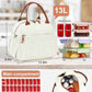 Lunch Bag for Women Cute Corduroy Lunch Tote Bags with Shoulder Strap Reusable Insulated Lunch Box Large Capacity Reusable Insulated Cooler for Work Picnic or Travel