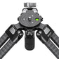 LVC-253C+BV-20 Video Tripod, Twin Leg, Integrated Bowl, Leveling Base with Handle, 3 Leg Sections, Fluid Head Set, Lever Release Clamp