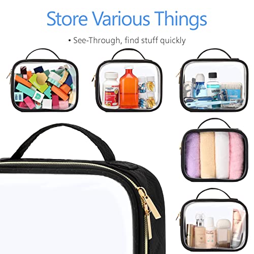 Clear Makeup Bag Travel (3 Count)