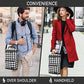 Insulated 2 Bottle Wine Bag Tote Leakproof Carrier Cooler Plaid White