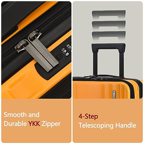 16" Carry on Luggage with 2 Laptop Compartments Airline Approved