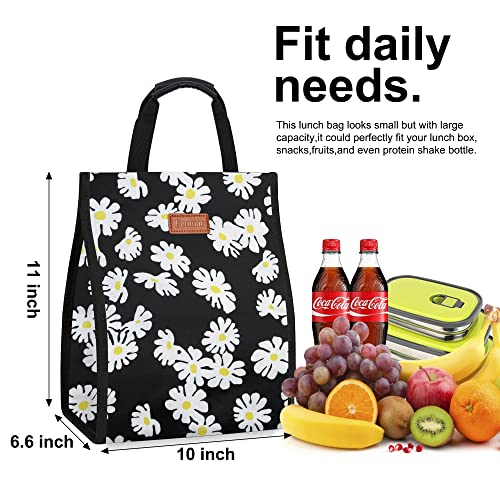 Lunch Bags for Women Insulated Reusable Lunch Tote with Internal Pocket