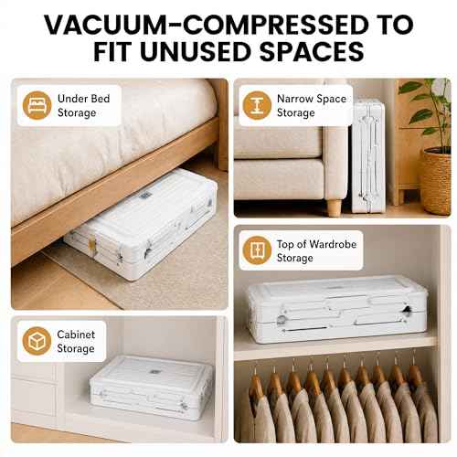 Foldable Vacuum Compression Storage Box (2 Count)