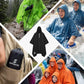 Adult Rain Poncho Waterproof Hooded Raincoat Lightweight Packable