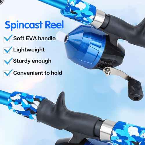 Collapsible Telescopic Fishing Rod and Reel Combo Push Button Small Fishing Pole Kit Beginner Youth Girls Fishing Starter Set Tackle