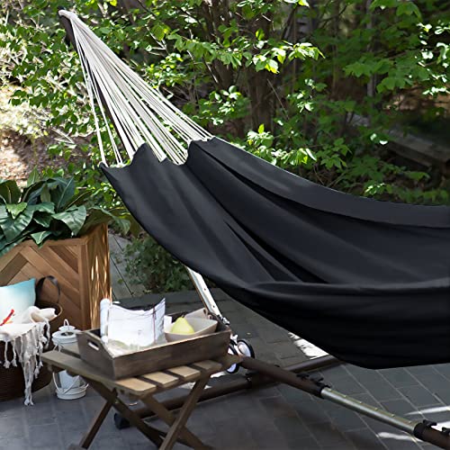 Cotton Camping Hammock Portable with Tree Straps Holds 660lbs