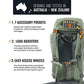 Hunting Backpack Internal Frame for Men Waterproof Hunting Pack with Rifle Holder Rain Cover Extendable 40L+ Capacity