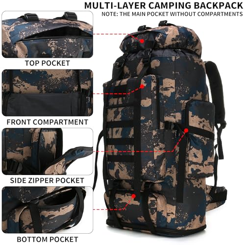 Hiking Backpack for Men 70L