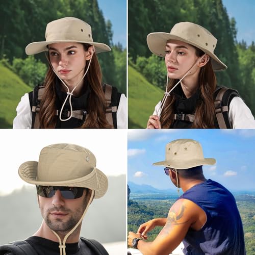 Sun Hats for Men Women Safari Hat Foldable Fishing Hat UPF 50+ Bucket Hat