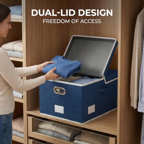 Storage Bins with Lids [3 (3 Count)