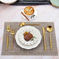 Matte Gold Silverware Set for 4 (20 Count)