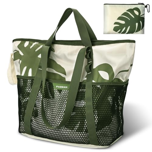 Large Beach Bag with Zipper