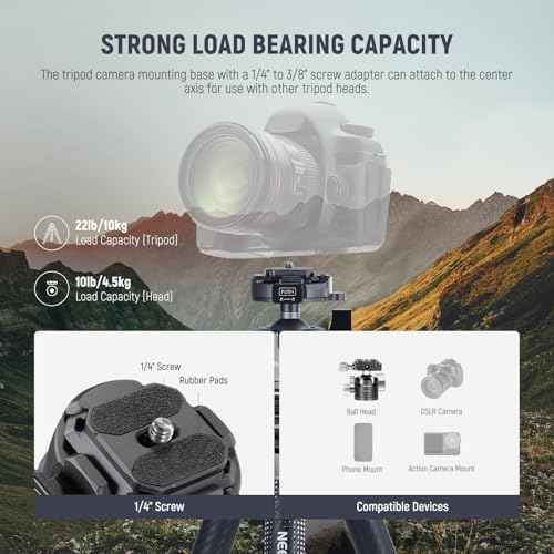 LITETRIP LT34 62" Travel Tripod Carbon Fiber with Removable 360° Panorama Head