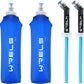 Folding Soft Flask Portable Collapsible Running Lightweight Water Bottle for Outdoor Sports,Travel with Mouthpeice Cover