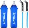 Folding Soft Flask Portable Collapsible Running Lightweight Water Bottle for Outdoor Sports,Travel with Mouthpeice Cover