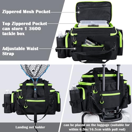 Fishing Tackle Bag with 4PCS 3600 Tackle Boxes (4 count)